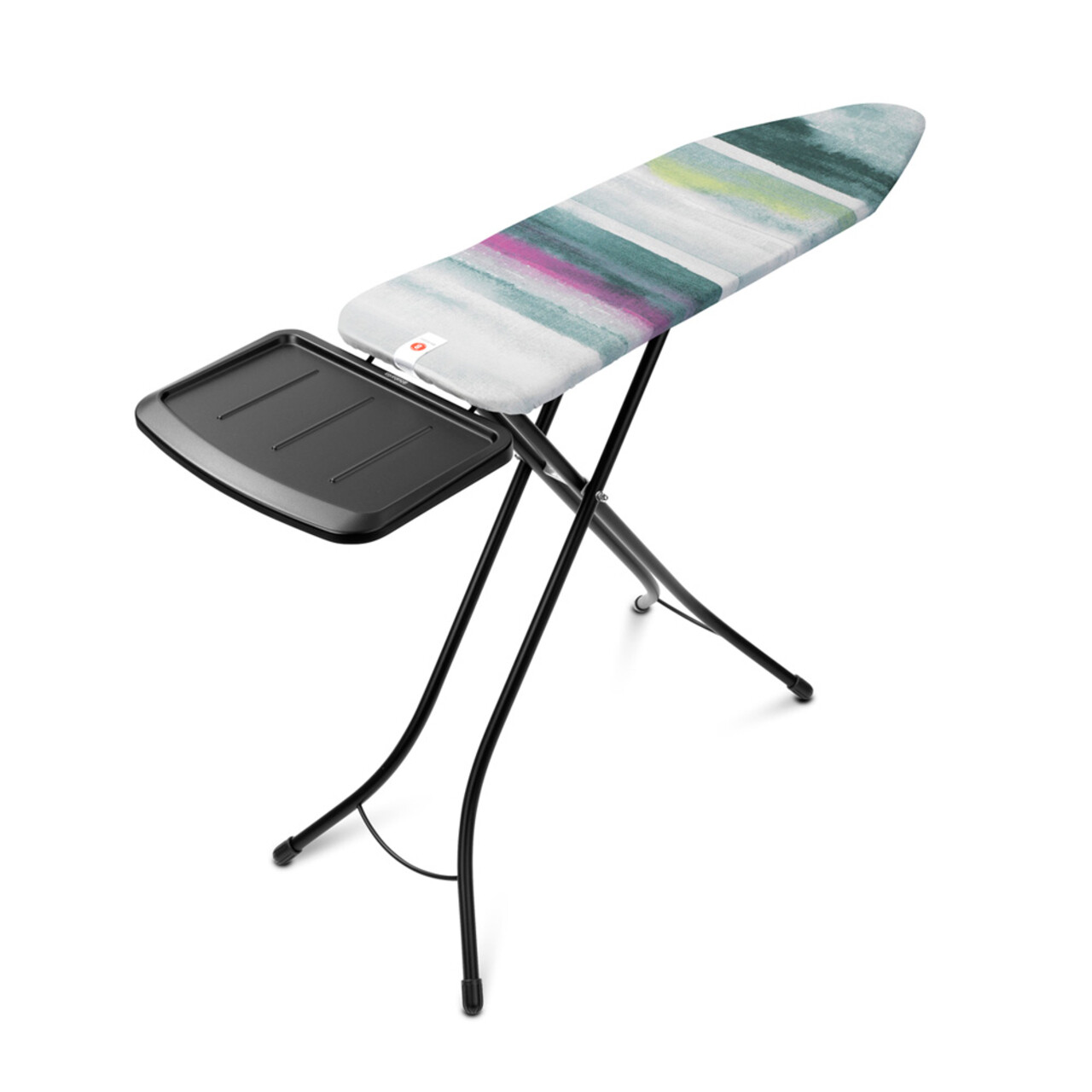 Masa de calcat, Brabantia B, Morning Breeze, 124x38 cm, 7 pozitii de reglare, cu suport statie de calcat, otel/bumbac - imagine 4